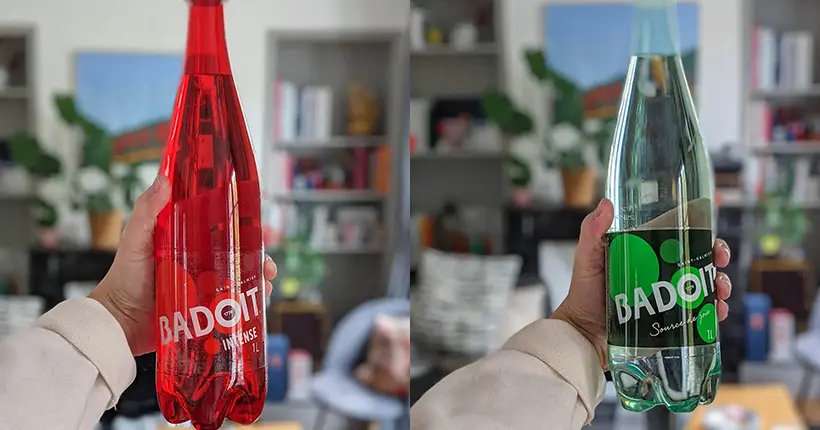 Les bouteilles de Badoit verte et de Badoit rouge, c’est finito