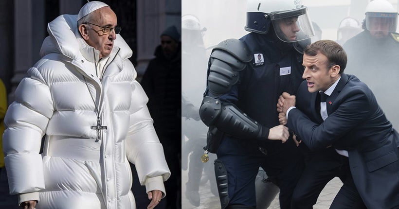 Le Pape en Balenciaga, Macron violenté par les CRS, Trump arrêté… On vous explique ces images que vous avez vu passer cette semaine