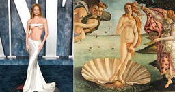 <p>© Hunter Schafer/Instagram ; © Sandro Botticelli/Musée des offices, Milan</p>
