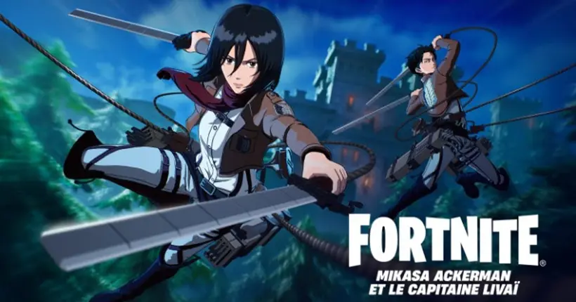 Eren, Mikasa, Levi et L’Attaque des Titans débarquent dans Fortnite