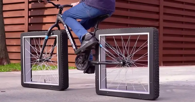 Le vélo classique, c’est terminé, place au futur avec le vélo à roues carrées