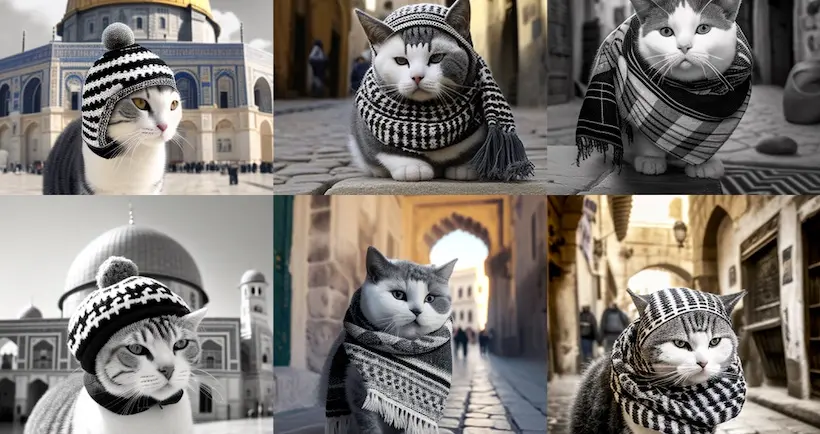 Une artiste demande à une IA de générer des photos d’un keffieh (et ça ne passe pas)