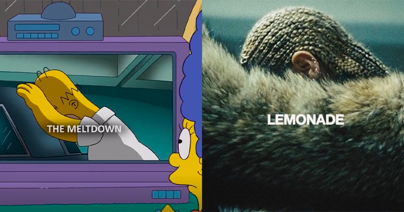 Iconique : Les Simpson parodient Beyoncé et son disque Lemonade pour les sept ans de l’album