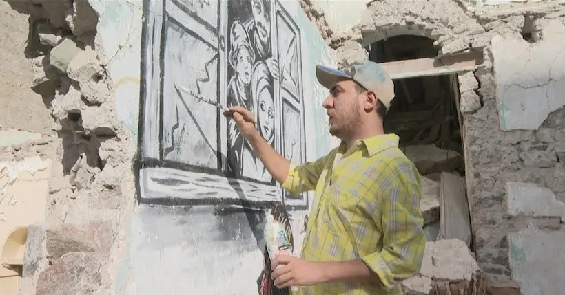 Les oubliés de la guerre au Yémen honorés par le street artiste Alaa Rubil