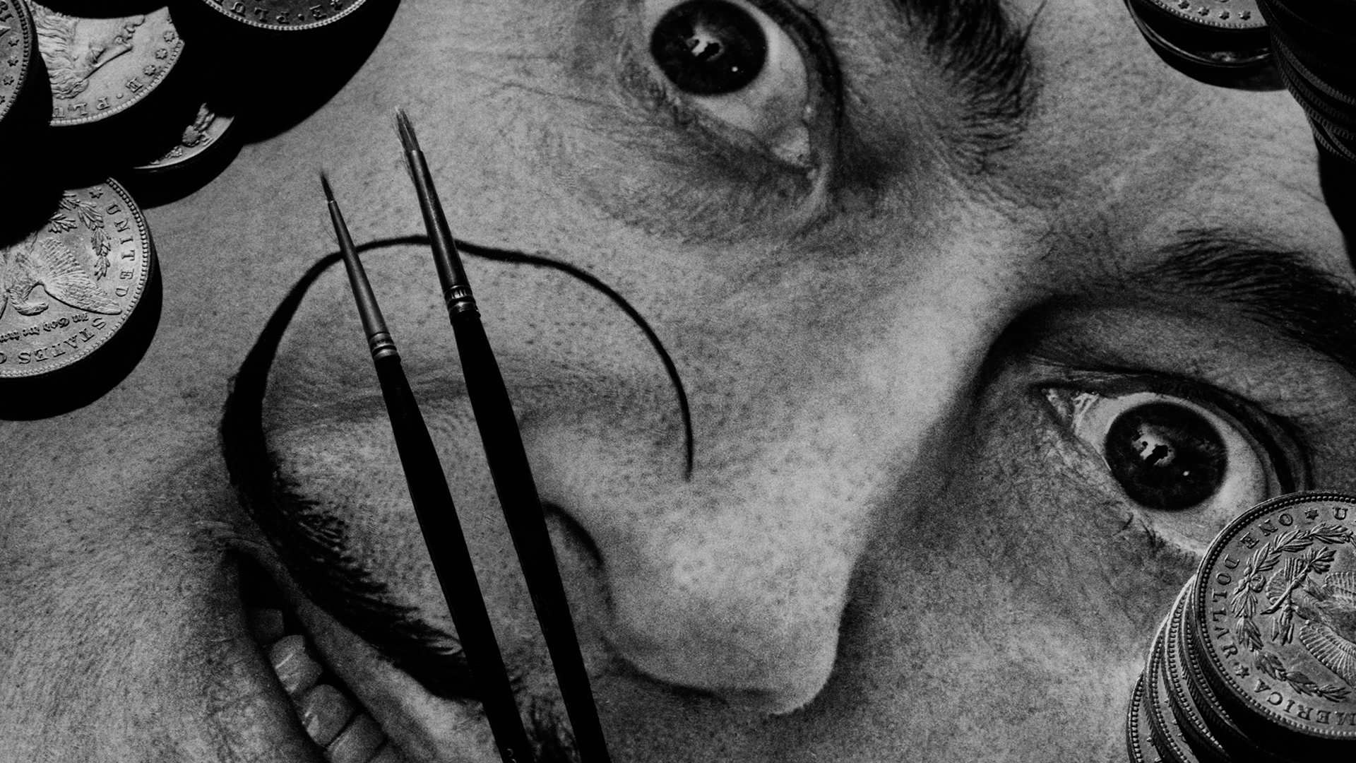 <p>Philippe Halsman, « Dalí, Why do you paint ? -Because I love art », 1954, Photomontage, 35x27cm, Estate Halsman © Philippe Halsman Estate, 2023, Image rights of Salvador Dalí reserved, Fundació Gala-Salvador Dalí</p>
