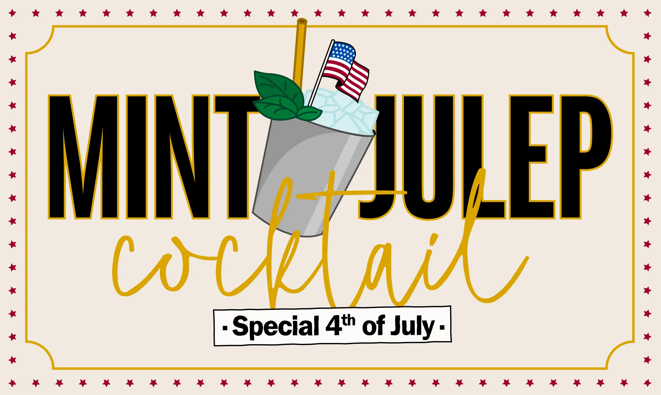 Mint Julep : Patrick revisite un cocktail emblématique pour le 4th of July