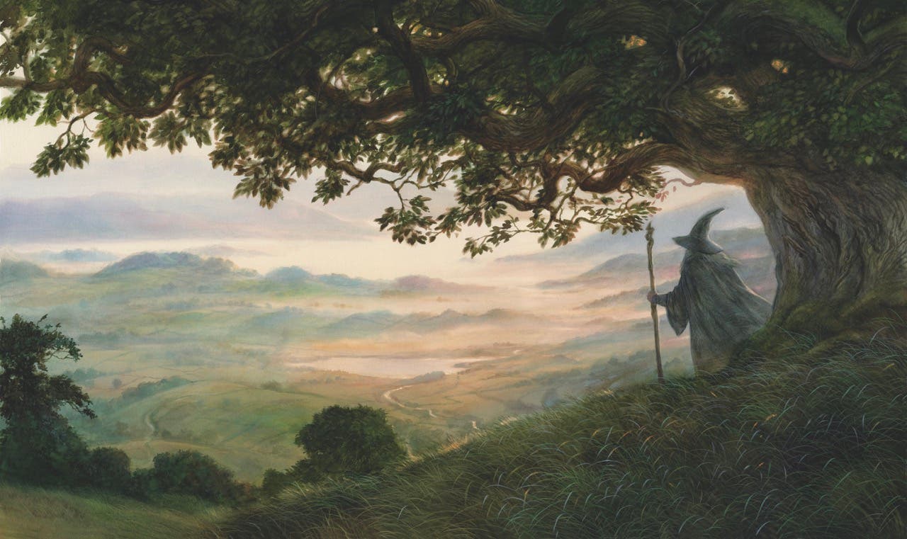 <p>A Wizard is Never Late © A Middle-Earth Traveller, John Howe © HarperCollinsPublishers, 2019 © FHEL 2023</p>
