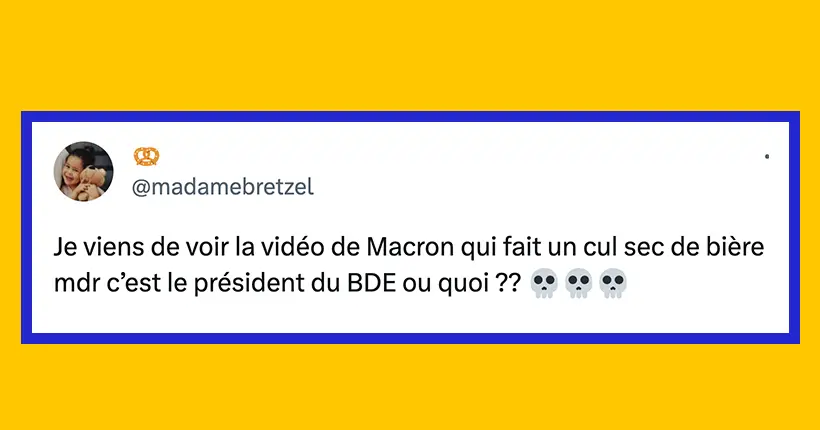 Macron s’envoie une bière cul sec : le grand n’importe quoi des réseaux sociaux