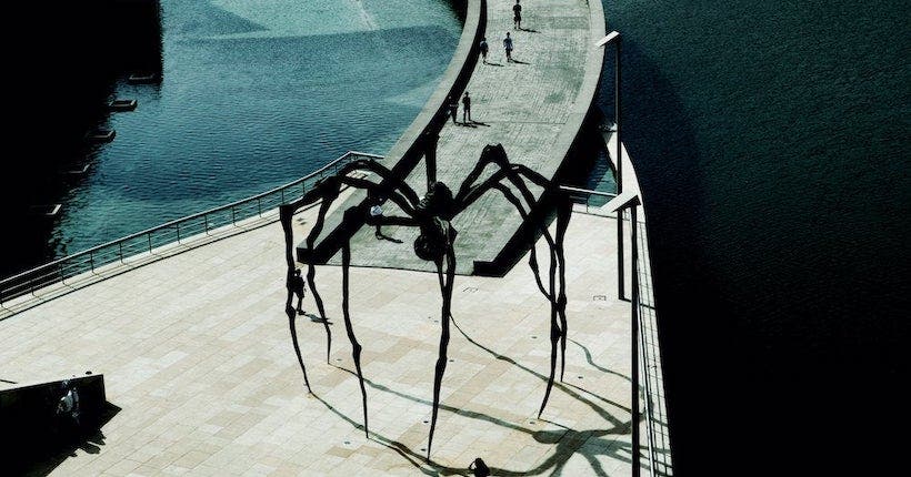 <p>Louise Bourgeois, Maman, 2001. (© Thomas Vilhelm/Cover/Getty Images)</p>
