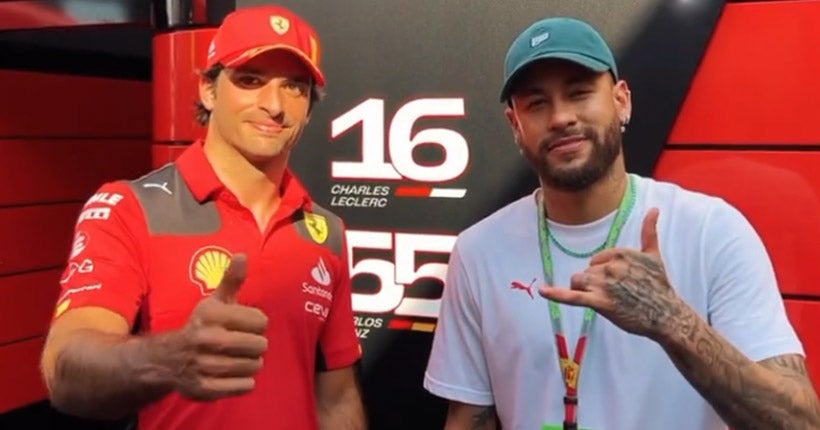 Quand Neymar s’incruste dans les paddocks de la F1 pour demander à des pilotes de faire “vrouuuum vrouuum”