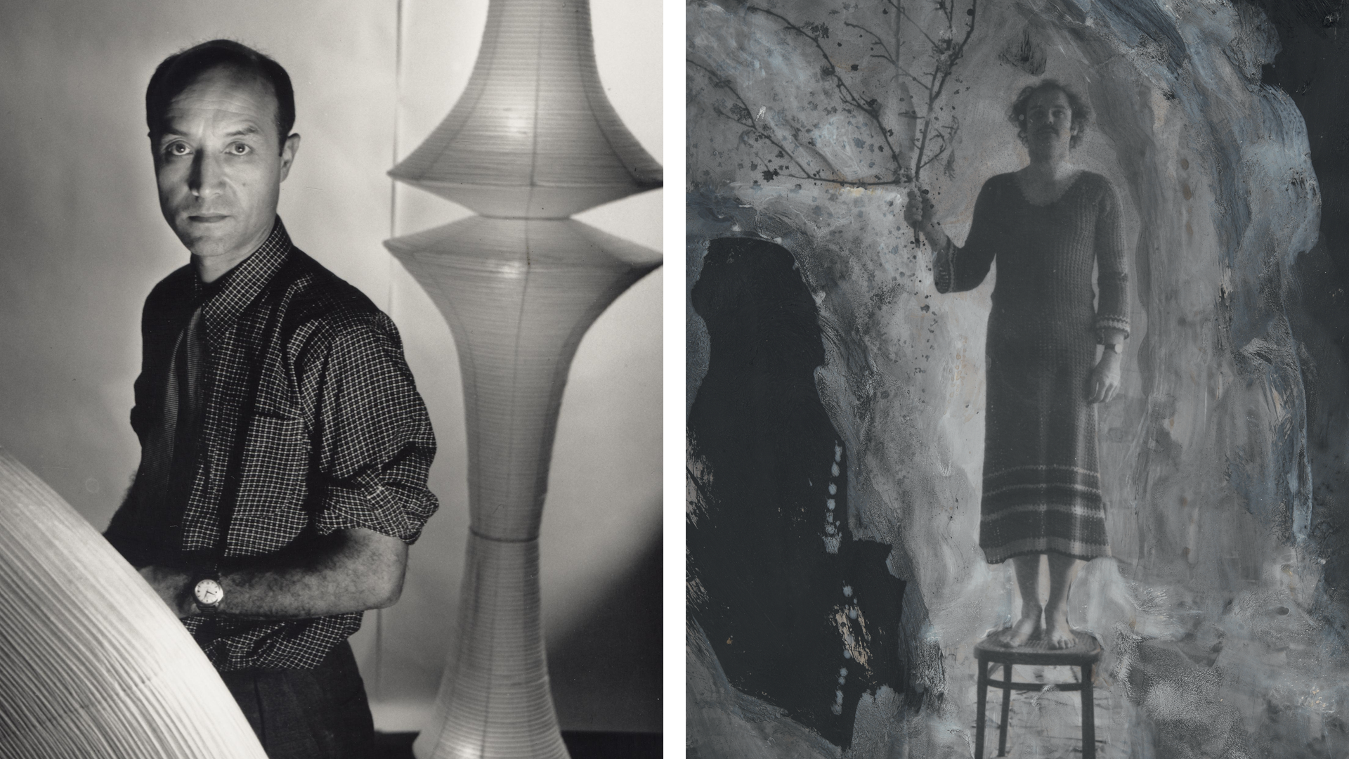 <p>Louise Dahl-Wolfe, Portrait d&#8217;Isamu Noguchi, 1955. Center for Creative Photography, The University of Arizona Fondation / The Isamu Noguchi Fondation and Garden Museum Archives, New York / ARS &#8211; ADAGP, Paris, 2023.<br />
Anselm Kiefer, Ohne Titel (Sans titre), 1969-2009. © Anselm Kiefer, 2023. Photo : Atelier Anselm Kiefer</p>
