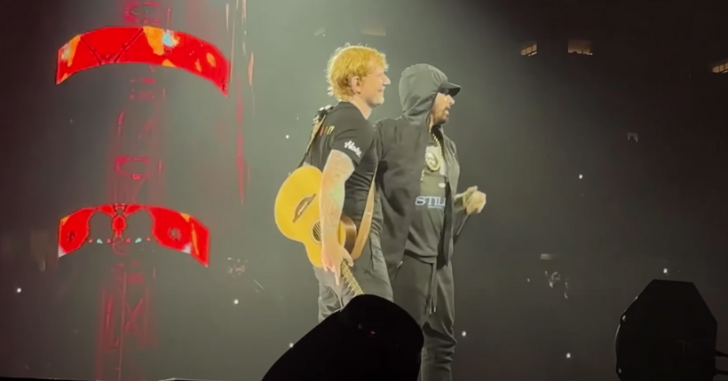 Ed Sheeran reprend “Lose Yourself” avec Eminem à Detroit et la foule est en délire !