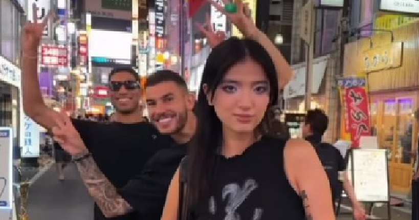 Quand Achraf Hakimi et Lucas Hernandez photobombent la vidéo d’une touriste japonaise