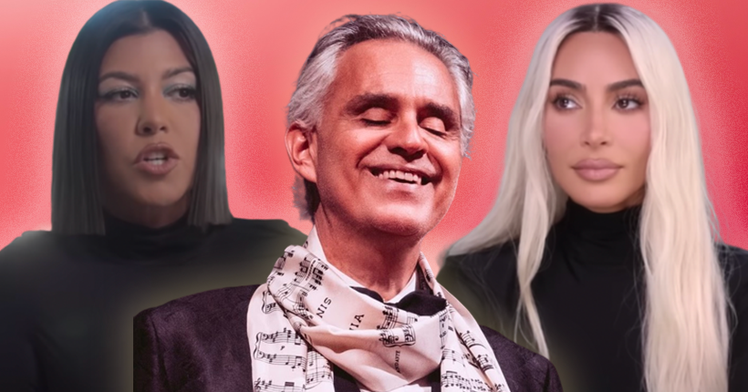 Drama : Kim et Kourtney Kardashian se disputent Andrea Bocelli, le chanteur italien intervient