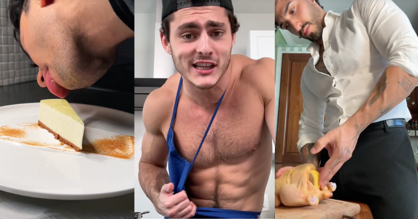 Mais c’est quoi ce délire de vidéos de mecs sexy qui cuisinent langoureusement sur TikTok ?