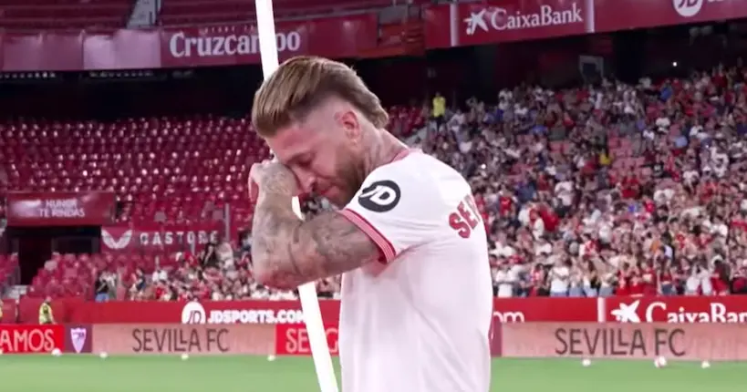 Sergio Ramos est de retour au FC Séville et fond en larmes lors de sa présentation