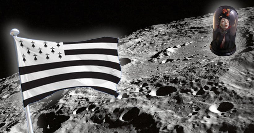 À défaut d’y planter son drapeau, l’artiste bretonne Ornélie envoie une sculpture sur la Lune