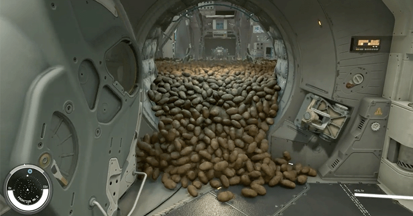 Starfield + 20 000 patates = le meilleur cours de physique de votre vie