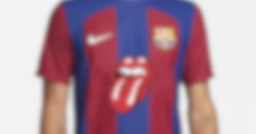 Les maillots du FC Barcelone vont arborer le légendaire logo des Rolling Stones