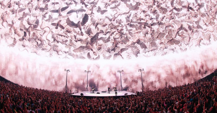 Ces images WTF qui buzzent partout, c’est U2 qui inaugure The Sphere, une salle de concert entièrement constituée d’écrans