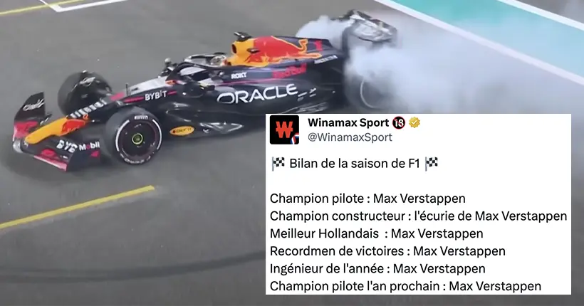 Max Verstappen termine l’année en beauté au GP d’Abu Dhabi : le grand n’importe quoi des réseaux sociaux