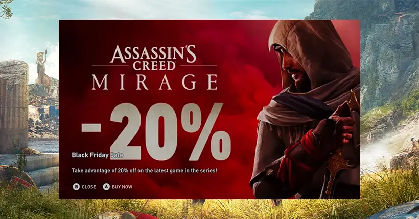 Un joueur reçoit une pub en ouvrant le menu de son Assassin’s Creed, Ubisoft assure que c’est une erreur technique