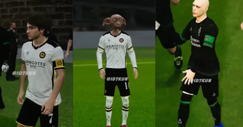On a vu donc vous allez voir : les personnages de Harry Potter en joueurs de foot virtuels