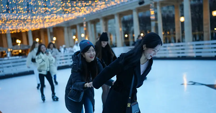 Plus chic que le père noël : la patinoire AMI au Palais-Royal