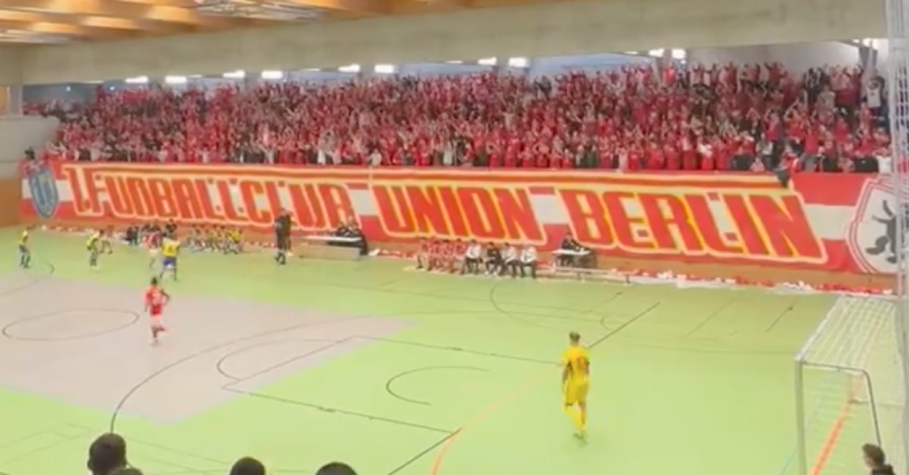 <p>Screenshot vidéo du FC Union Berlin sur X</p>
