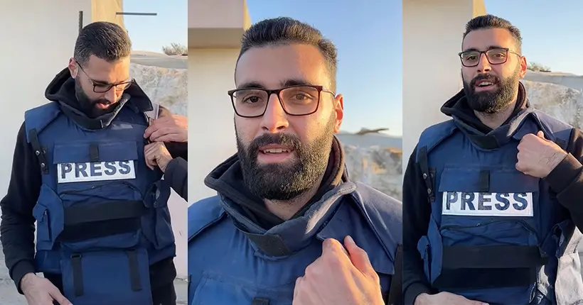 Le reporter gazaoui Motaz Azaiza a annoncé son évacuation de la Palestine