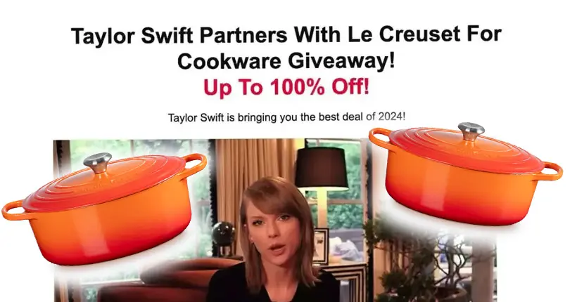 La fausse pub de Taylor Swift pour des cocottes Le Creuset était (évidemment) une arnaque