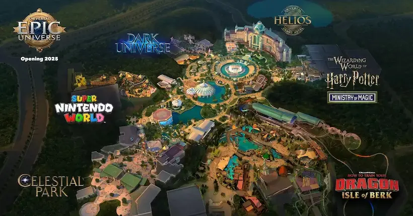 Harry Potter, Mario et Dragons : le nouveau parc d’attractions démentiel d’Universal Studios se dévoile