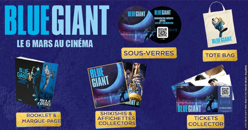 Gagnez un pack de goodies du film Blue Giant de Yuzuru Tachikawa