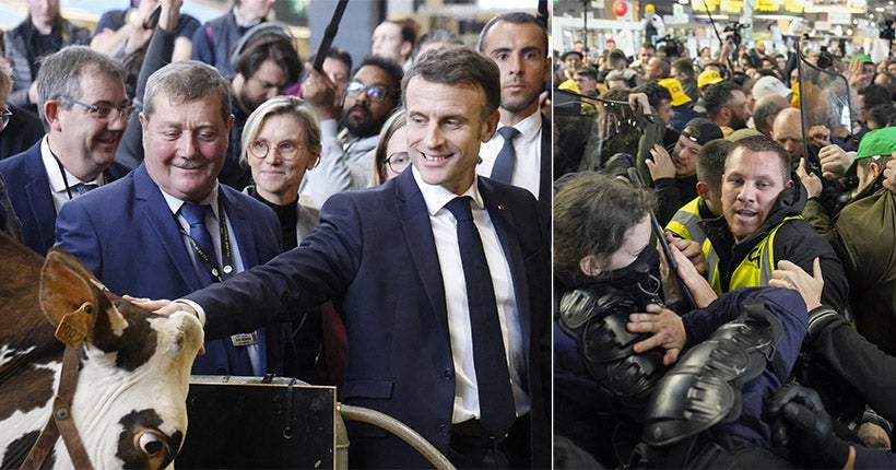 “Macron démission, Macron démission” : le président hué et exfiltré au Salon de l’agriculture