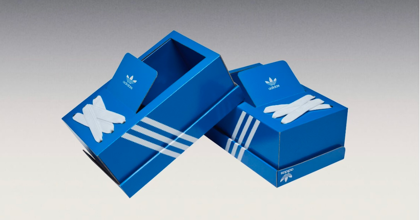 adidas nous pranke (peut-être) pour le 1er avril avec sa boîte à sneakers en guise de paire