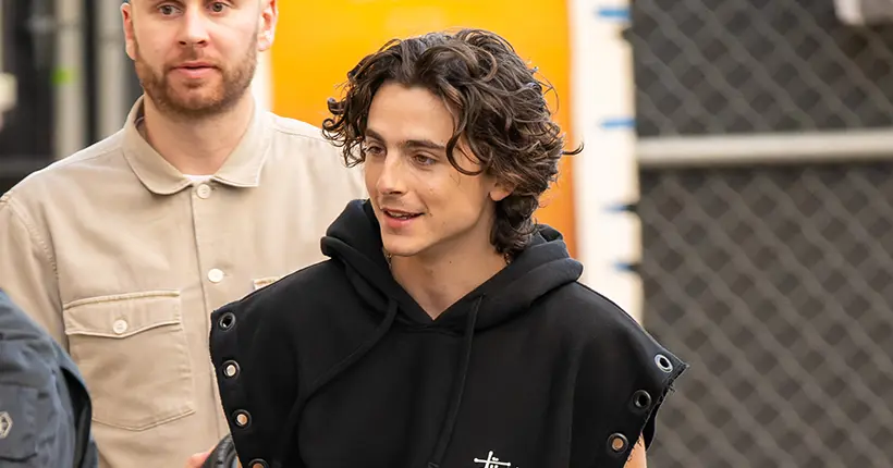 Évidemment, le hoodie Stüssy de Timothée Chalamet est une collab avec Junya Watanabe