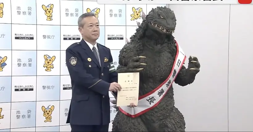 Au Japon, un commissariat a nommé Godzilla comme chef de police