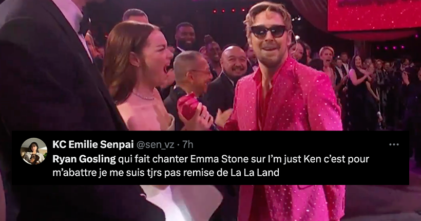 Ryan Gosling fait chanter Emma Stone sur I’m Just Ken aux Oscars : le grand n’importe quoi des réseaux sociaux
