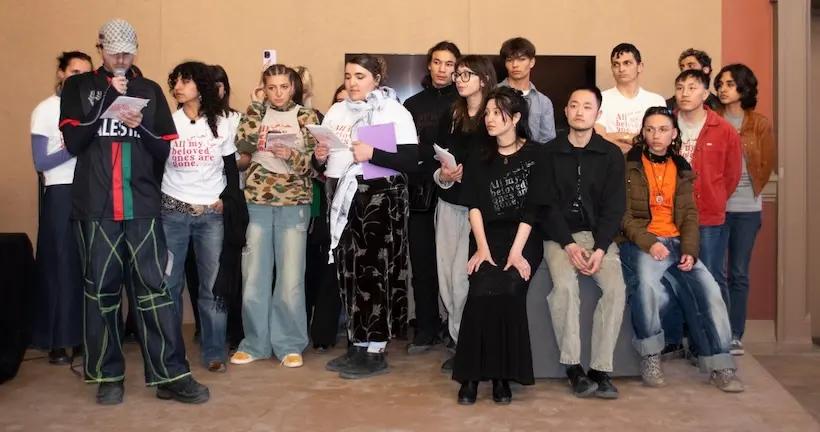 À leur vernissage, les étudiants des Beaux-Arts de Paris ont rendu hommage au peuple palestinien