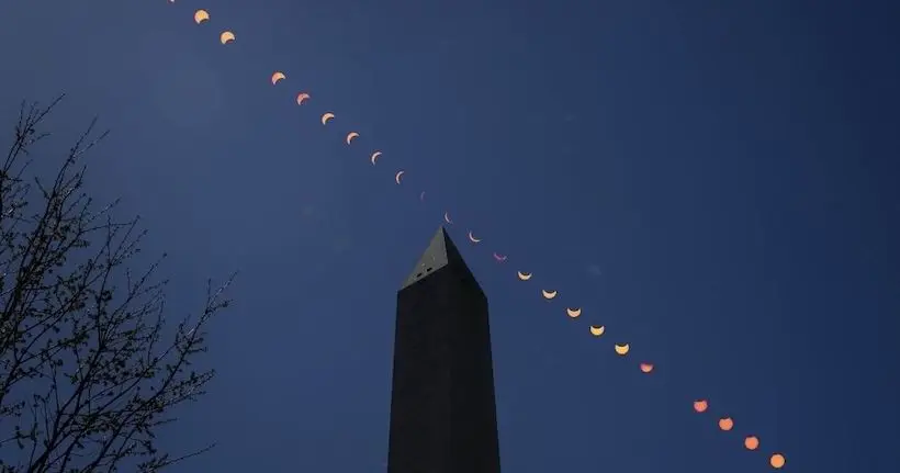 On a compilé les plus belles photos de l’éclipse solaire totale d’hier