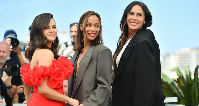 Selena Gomez, Karla Sofía Gascón et Zoe Saldaña remportent ensemble le prix d’interprétation féminine du 77e Festival de Cannes