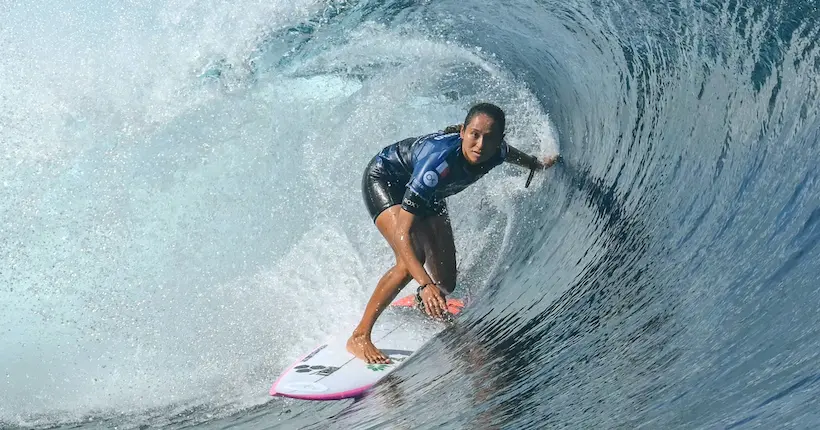 La surfeuse Vahine Fierro remporte une victoire historique et magnifique au Tahiti Pro, de bon augure avant les JO