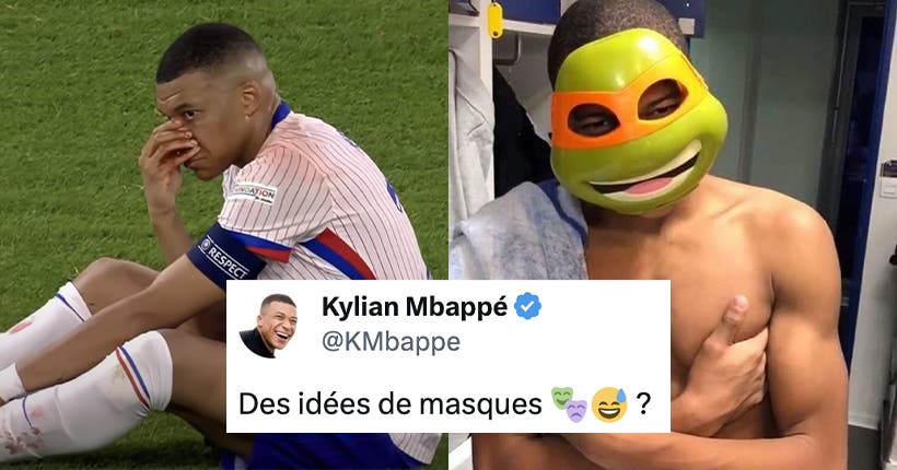 Kylian Mbappé s’est cassé le nez et demande à X des idées de masques : le grand n’importe quoi de l’Euro 2024
