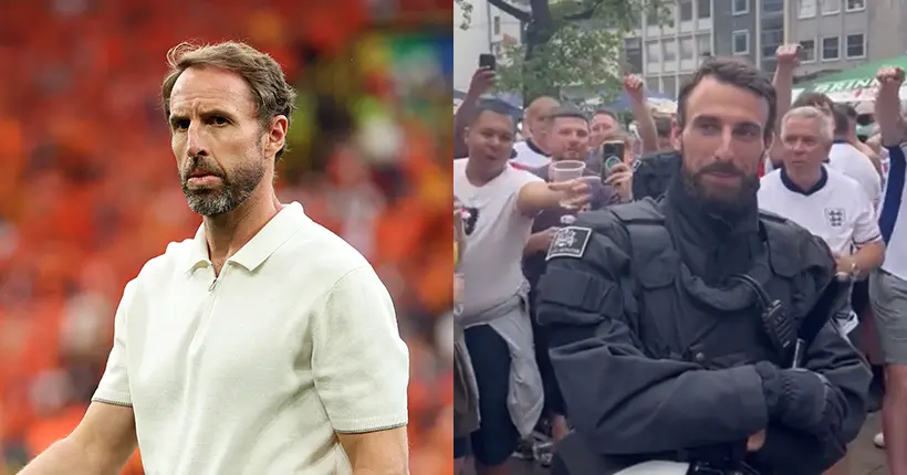 Euro 2024 : des supporters anglais ont trouvé le sosie de l’entraîneur Gareth Southgate et ne le lâchent plus