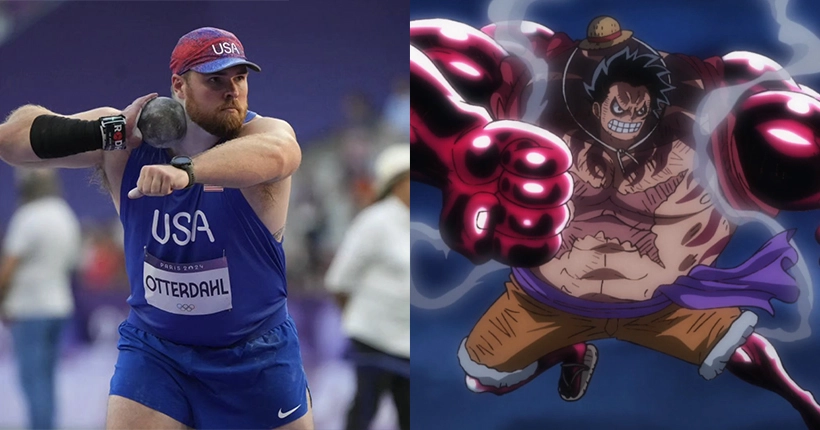 JO 2024 : l’athlète américain Payton Otterdahl a imité le Gear 4 de Luffy avant sa compétition de lancer de poids