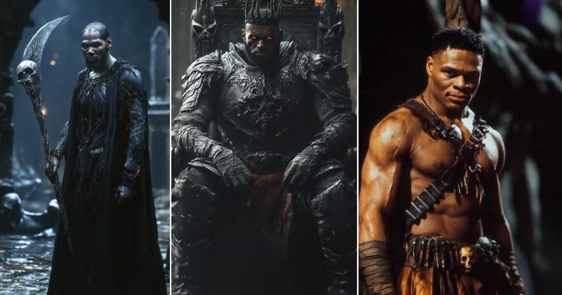 Les joueurs NBA dans un style heroic fantasy à la Game of Thrones