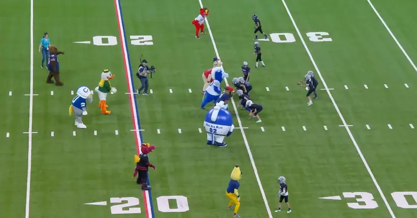 Mieux que le Super Bowl : un match entre des mascottes et des enfants