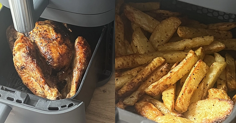 Attends, on peut vraiment rôtir un poulet entier dans un air fryer ?