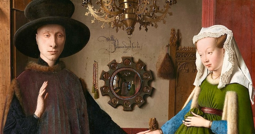 Savez-vous tout ce qui se cache dans le miroir de cette célèbre peinture de Jan van Eyck ?