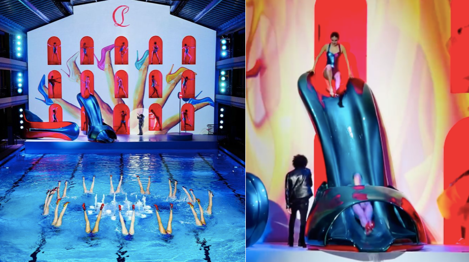 Paris Fashion Week : qui a créé le fantasque show de Louboutin dans la piscine Molitor ?